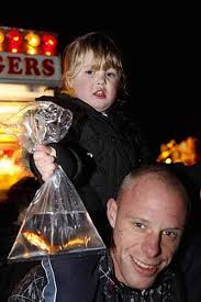 Families' delight as display lights up sky