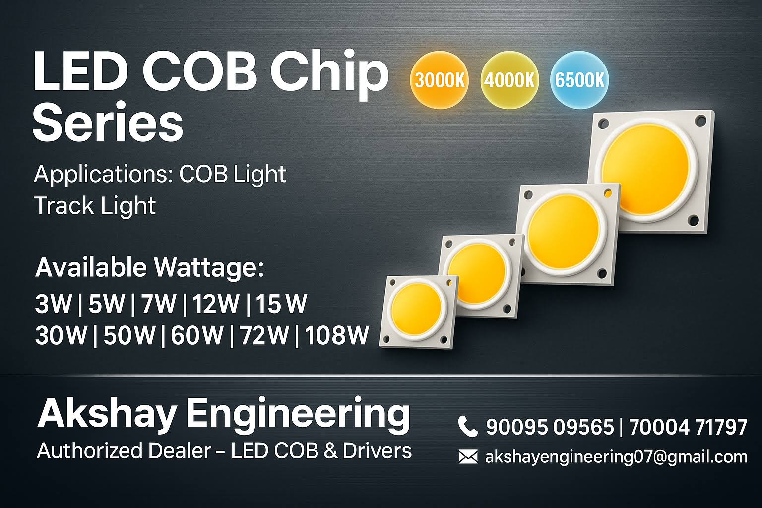 LED COB CHIP - Focus Chip Light - FLP CHIP product image
