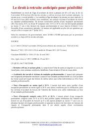 Cet article décrit les critères administratifs pour qu'une intoxication à l'antimoine soit reconnue comme maladie professionnelle en france. Calameo Le Droit Retraite Anticip E Pour P Nibilit
