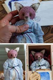 Animal Art Doll Fox Stuffed Animal Mothers Day From Etsy Fox Stuffed Animal Art Dolls Soft Sculpture
