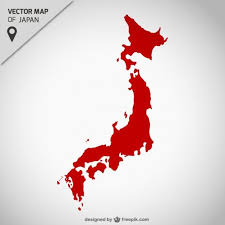 Free japan map vector download in ai, svg, eps and cdr. Japan Red Map Vector Free Free Vector Art Map Vector