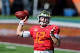 The trio of quarterbacks on the national team roster for the 2021 senior bowl is sam ehlinger (texas), kellen mond (texas a&m), ian book. Notre Dame Fighting Irish Football Senior Bowl Practice Highlights
