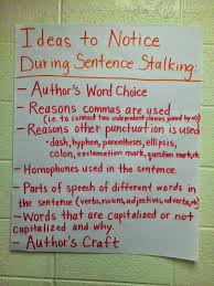 Mentor Sentences Anchor Chart To Give Students Ideas On