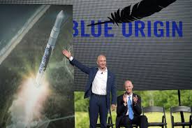Van horn, texas (ap) — jeff bezos blasted into space tuesday on his rocket company's first flight with people on board, becoming the second billionaire in just over a week to ride his own spacecraft. 6gltpdt F3qcom