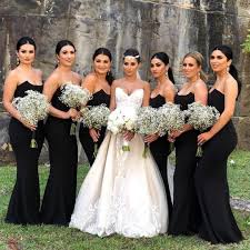 Black And White Wedding Bridesmaid Dresses 20 Wedding Photo Ideas For Your Bridesmaids Bridesmaid Dresses Strapless Wedding Bridesmaid Dresses Black Bridesmaid Dresses