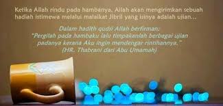 5 tanda tanda allah sayang kepada kita apakah anda punya tanda ini. Dunia Ladang Ujian Ujian Yang Dirindui