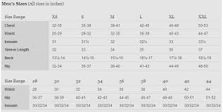 60 scientific columbia youth jacket size chart