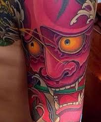 男人般若半甲彩绘纹身图片 drinking tea arizona tea beverage can