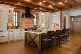 weekend lake house rustic kitchen
