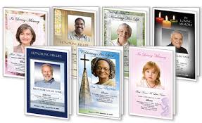 Graduated funeral programs is a unique and beloved presentation for printed memorials.this type of funeral program can also be referred to as a step fold or tier fold program and can contain one tab or three tabs which is revealed on the right side or bottom. Blank Funeral Program Template Memorial Elegant Memorials