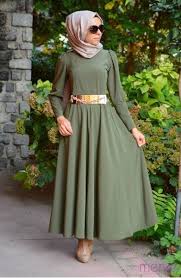 Dilber Tesettur Elbise 4585 01 Haki Yesil Elbise Elbiseler Giyim