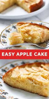 This Easy Apple Cake Recipe Is Great For When You Need A Dessert In A Pinch Made With Simple Everyday Ing Easy Apple Cake Apple Recipes Apple Dessert Recipes