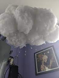 Diy I Made A Mighty Glow Cloud In 2021 Diy Hanging Clouds Diy Clouds Decorations Diy Clouds