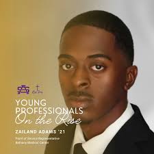 Join us in applauding Zailand Adams '21, who is making a difference in the  healthcare industry as a Point of Service Representative at Bethany Medical  Center. From classroom excellence to professional impact,