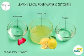 Lemon Juice Rose Water And Glycerin For Dark Spots Things Need Dark Spots On Face Rose Water Glycerin Rose Water