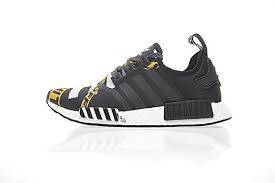 Adidas Nmd R1 Black And Gold 2018 Off White X Adidas Nmd R1 Boost Black Gold Ba7528 Newest Original Shoe Adidas Fashion Shoes Nmd Sneakers Adidas Nmd R1