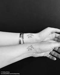 Matching Elephant Tattoos On Mother And Daughter Tattoos For Daughters Elephant Tattoos Elephant Tattoo Small