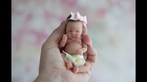 Tiny 5 Inch Miniature Silicone Reborn Baby Eva Youtube