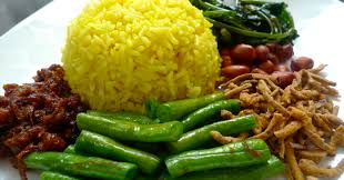 Fake fish in the rice. Veg Nasi Lemak Recipe