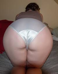 Not so innocent in my white satin panties