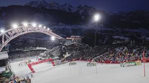 Plus a report from murren in switzerland, where 1850 skiers take on the oldest and longest downhill in the world. Kelley Excites Schladming Crowd