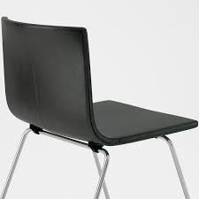 Leder stühle bernhard von ikea. Bernhard Stuhl Verchromt Mjuk Dunkelbraun Ikea Osterreich