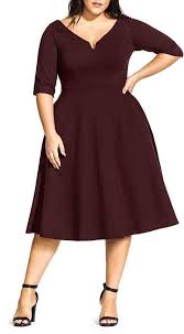 Plus Size Fit And Flare Party Dress Fall Wedding Guest Dress Plus Size Cocktail Dresses Plus Size Dresses