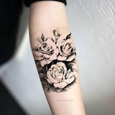 Black And White Vintage Style Flower Sleeve Tattoo Black And White Victorian Flower Temporary Tattoo Sheet Flower Tattoo Temporary Tattoo Sleeve Arm Ta Full Sleeve Tattoos Sleeve Tattoos Black Flowers Tattoo