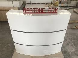 Ada reception desk, wheelchair accessible, curved reception station, thermofused laminated wood, secretary, hospitality, office reception. Curved Solid Surface Modern White Durable Reception Desk