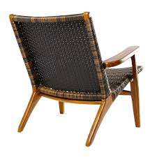 Bcp outdoor wicker bar stool swivel rattan patio armed chair w/ cushion seat brown. Wicker Chair With Arm Vie For Living