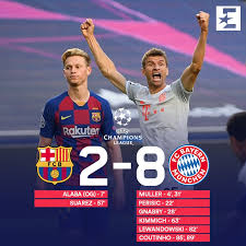 The remarkable thing is this is no pretend team, this is barcelona, messi et al. Eurosport Bayern Munich Batter Barcelona 8 2 Yes Eight To Book Their Place In The Champions League Semi Finals Facebook