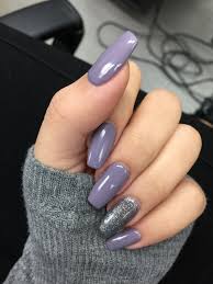 The point is to get a length where you can have flat edges. Coffin Shaped Nails Grey New Expression Nails