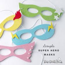 See our disclaimer use these jumbo superhero word cutouts for superhero parties or for decorating any comic book enthusiast's room! Simple Super Hero Masks With Printable Template The Craft Train