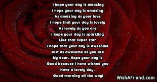 I Hope Your Day Is Amazing Good Morning Poem For Her