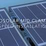 solar pv panel module mid clamp and end clamp from www.prosolar.com