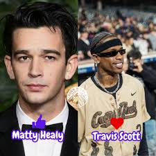 The rapper Travis Scott lit the fire