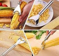 Stainless Steel Corn Cutter 2025 Upgrade Corn Cob Peeler - Stainless Steel  Corn Kernel Stripper Tool For Easy Kitchen Prep Stainless Steel Corn ...