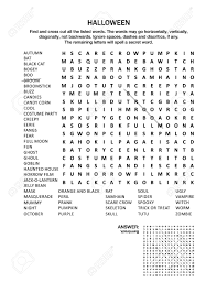Introduce your students to the idea of crossword puzzles with these picture clue crosswords for grades 1 to 3. Halloween Holiday Themed Word Search Puzzle English Language Royalty Free Cliparts Vectors And Stock Illustration Image 59069402