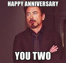 Here are some latest 65+ funny anniversary ecards and meme cards that you can send to your husband, wife, loved ones or friends to make their day memorable and smiling. Wedding Anniversary Meme For Wife Husband And Loved Ones