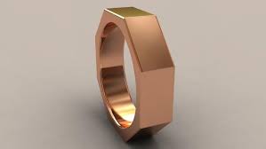 14kt Rose Gold 6mm Mens Wedding Band Octagon 14kt Pink Gold Etsy Mens Wedding Bands 6mm Pink Gold Wedding Rings Rose Gold Mens Wedding Band