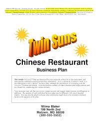 The business plan format in reality there is no standard format for the presentation of a good business plan. Chinese Restaurant Business Plan Templates At Allbusinesstemplates Com