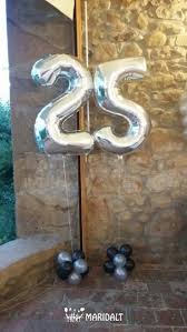 My parents are going to be celebrating their 25th wedding anniversary next march. Silberne Luftballons Sorgen Fur Tolle Partydekoration Zum 25 Fest 25th Wedding Anniversary Decorations 25th Anniversary Party Wedding Anniversary Decorations
