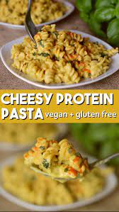 Cheesy Protein Pasta Recipe Protein Pasta Recipes Vegetarian Vegan Recipes Protein Pasta