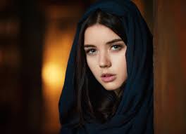 Even when you can't see recessive characteristics — red hair, for example — they're still there, hiding out in a. Blue Eyes Girl Black Hair Woman Face Model Wallpaper Tatyana Kozelkina 885059 Hd Wallpaper Backgrounds Download