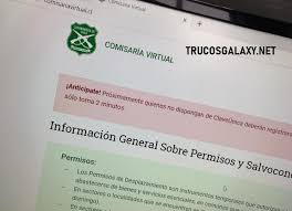 .quienes quieran pedir un permiso temporal en la comisaría virtual, deberá tener dos formas de según informó carabineros con un video en sus redes sociales, los permisos que tendrán esta. Comisaria Virtual Permiso Temporal Individual Trucos Galaxy
