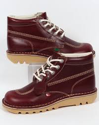 Click the button above to donate to kickers sc! Kickers Kick Hi Boots In Leather Cherry Brown 80s Casual Classics