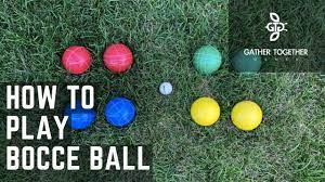 When throwing your first bocce ball ensure your foot is behind the foul line. How To Play Bocce Ball Backyard Rules Youtube