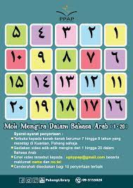 Nombor dalam bahasa arab dari angka 11 hingga 20 dinasyidkan agar adik2 mudah menghafal. Mengira 1 Hingga 20 Perbadanan Perpustakaan Awam Pahang Facebook
