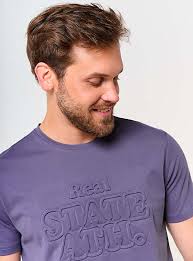 POLERA ROBERT LEWIS MANGA CORTA CUELLO REDONDO PRINT