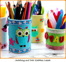 Diy Dosen Stiftehalter Basteln Schule Kreativblog Stiftehalter Basteln Basteln Basteln Mit Dosen